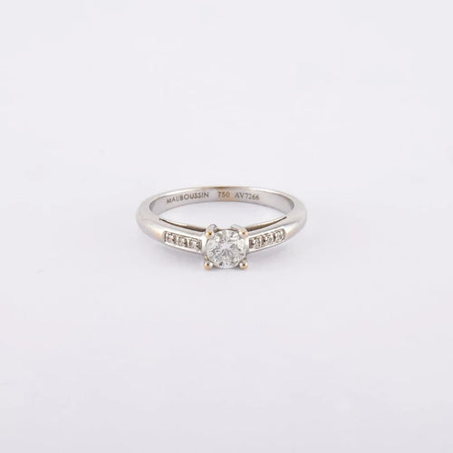 Bague 50 Bague Solitaire "Tu es le sel de ma vie"  MAUBOUSSIN 58 Facettes 150277R