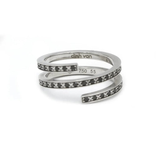 Bague 55 Bagues La Spirale - DINH VAN 58 Facettes 250022R-250023R