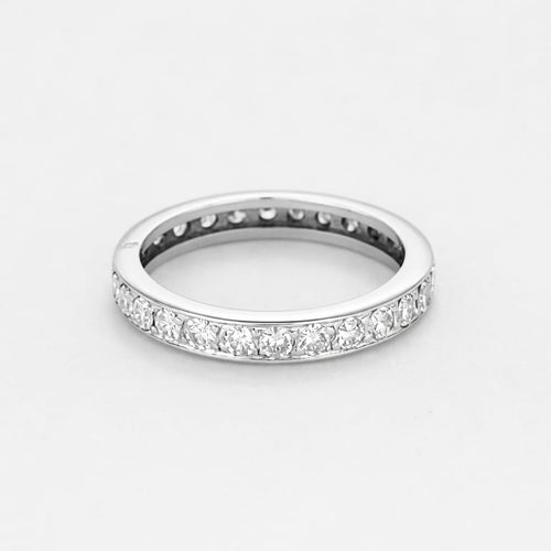 Bague 50.5 Alliance américaine en or blanc 58 Facettes B250686