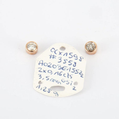 Boucles d'oreilles Boucles d'oreilles en Or rose & diamants 58 Facettes