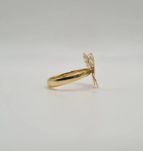 Bague 52.5 Bague papillon or jaune 58 Facettes