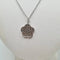Collier Collier fleur or blanc 18 carats serti de diamants naturels 58 Facettes