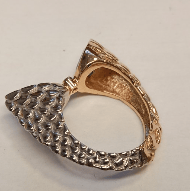 Bague 51 Bague cocktail en or 18 carats (750‰) et tourmalines Paraíba, diamant 58 Facettes bague cocktail 1