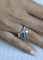 Bague 54 Bague Knott Or blanc Diamants 58 Facettes RNG0552