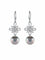 Boucles d'oreilles Boucles d'oreilles motif floral en or blanc et perles de Tahiti, diamants 58 Facettes 476 00087