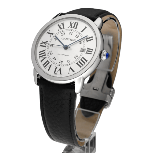 Montre Cartier Ronde Solo de Cartier XL 3517 - Montre en acier 42 mm 58 Facettes CRT/RSL/001