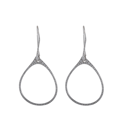 Boucles d'oreilles Boucles d'oreilles Goutte ajourée Diamants 58 Facettes 1