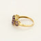 Bague 55.5 Bague en or jaune et améthystes 58 Facettes ALE4646
