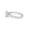 Bague 53 Solitaire en or blanc, diamant 58 Facettes 230018R