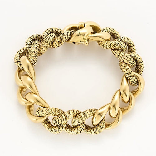Bracelet Elegant Bracelet gourmette en Or jaune 18k 58 Facettes CAN1533