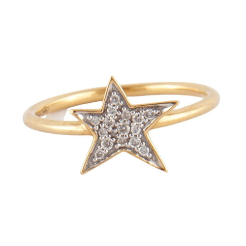 Bague 54 Djula - Bague or jaune, diamants 58 Facettes