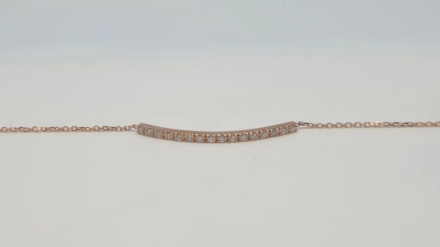 Bracelet Bracelet en Or rose & diamants 58 Facettes