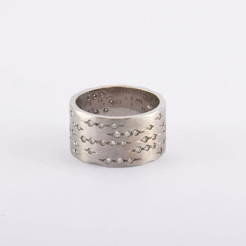 Bague 52 / Blanc/Gris / Or 750 Bague "Code" H.STERN 58 Facettes 120369R