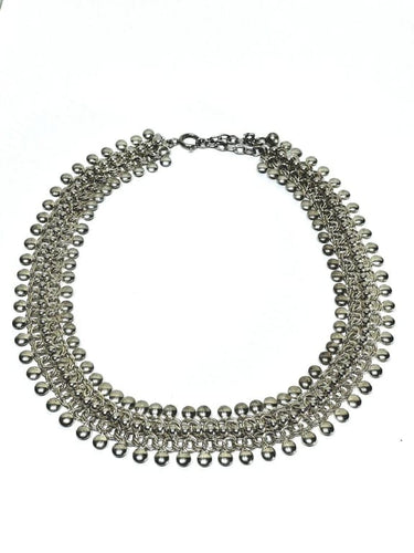 Collier Collier à motif de boules en argent 58 Facettes