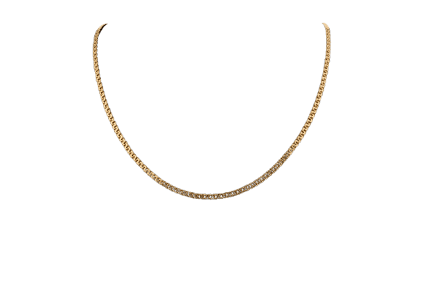 Collier Oro Giallo Chaîne en or jaune 18 kt - 24 cm 58 Facettes col297