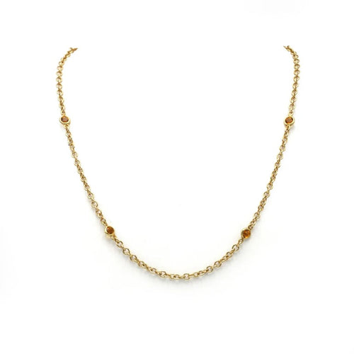 Collier Collier - Or jaune & Citrines 58 Facettes 250248R