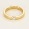 Bague 57.5 Bague jonc en or jaune et diamant princesse 58 Facettes ANG1011