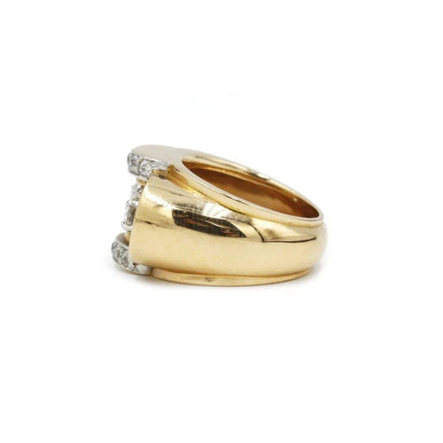 Bague 50 Bague Tank Or & Diamants 58 Facettes 220197R