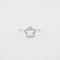Bague 54 Bague Fleur Or blanc Diamants 58 Facettes