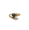 Bague 54 Bague or jaune perles de culture et diamants 58 Facettes
