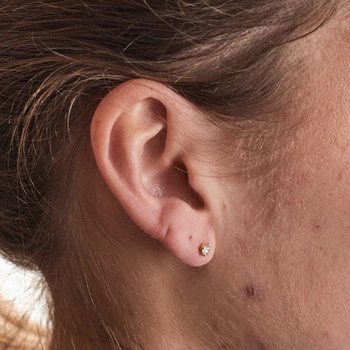 Boucles d'oreilles Boucles d'oreilles or jaune diamant 58 Facettes