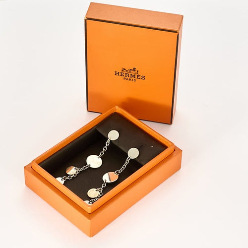 Boucles d'oreilles Hermès - Confettis -  Boucles d'oreilles en argent et or rose. 58 Facettes 58FC30-2