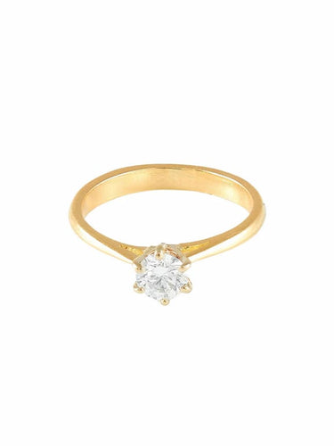 Bague 51 Bague solitaire or jaune et diamant 58 Facettes 956