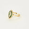 Bague 57 Bague or jaune, émeraude et diamants 58 Facettes THI02131