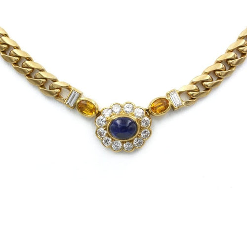 Collier Collier Or, Saphir & Diamants - FRED 58 Facettes 250087R