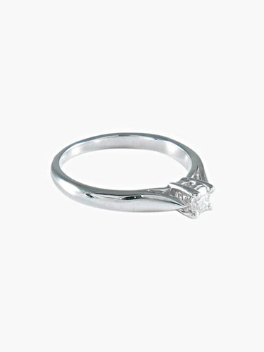 Bague 54 Bague solitaire en or blanc et diamant 0,40 ct 58 Facettes 412 00219