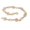 Bracelet Bracelet vintage en or jaune 14 carats et quartz rose 58 Facettes 2508034