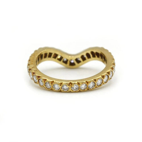 Bague 53 Alliance Or & Diamants - A. A. Mouchet 58 Facettes 250061R
