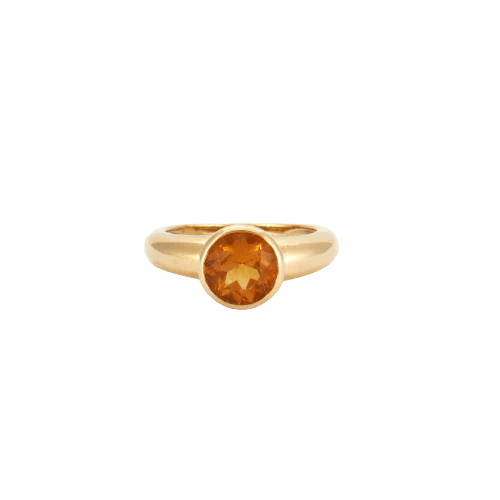 Bague 51 Bague en Or jaune, citrine 58 Facettes
