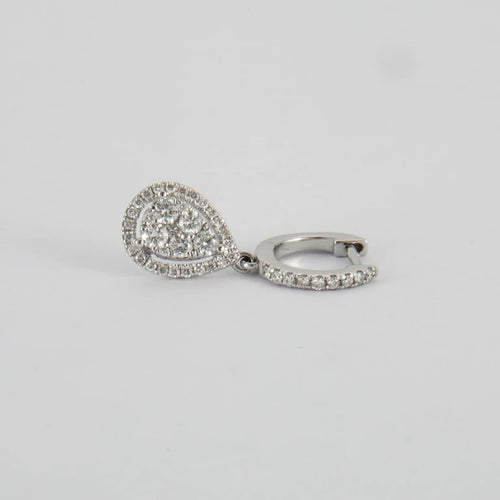 Boucles d'oreilles Boucles d'oreilles en Or blanc & diamants 58 Facettes