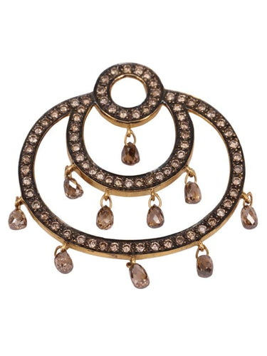 Pendentif Pendentif Art Déco Or jaune Diamants bruns 58 Facettes 1958
