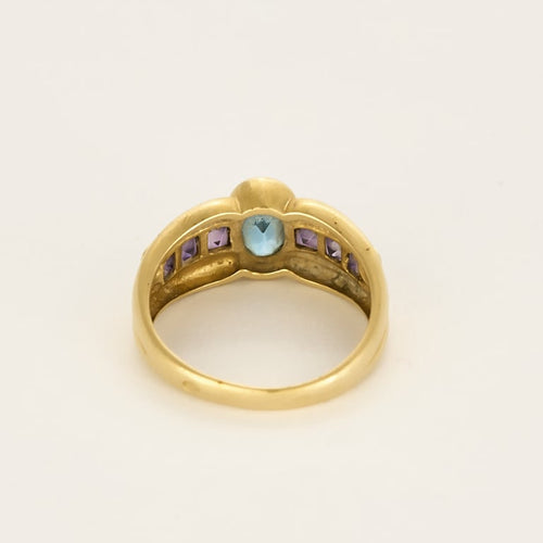 Bague 52.5 Bague en or jaune, topaze et améthyste 58 Facettes CHAL1442X2