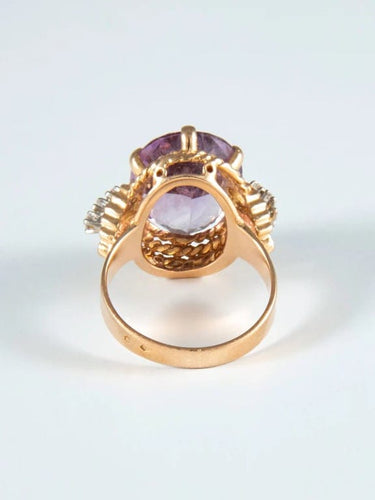 Bague 55 Bague Améthyste et Diamants 58 Facettes
