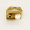 Bague 50 Bague moderniste en or jaune , perle de culture 58 Facettes DIE1723