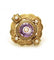 Broche Diamètre : 3.5 cm / Or 750 Broche Napoléon III Améthyste 58 Facettes 190124R