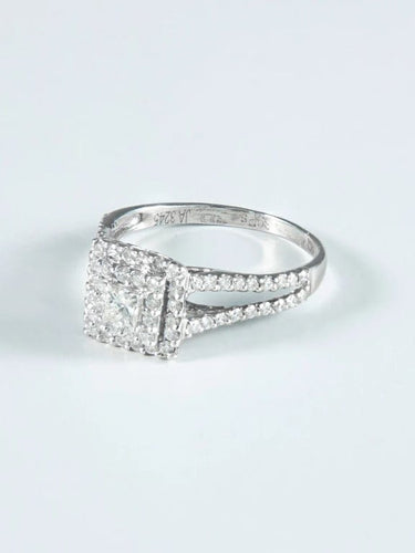 Bague 52 Bague Princesse Diamants 58 Facettes