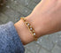 Bracelet Bracelet ancien en or jaune 18 carats et diamants Old Mine 58 Facettes