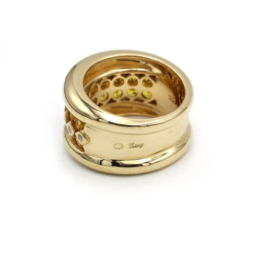 Bague 53 Bague Or, Diamants & Citrines - POIRAY 58 Facettes 250020SP