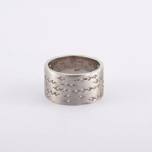Bague 52 / Blanc/Gris / Or 750 Bague "Code" H.STERN 58 Facettes 120369R