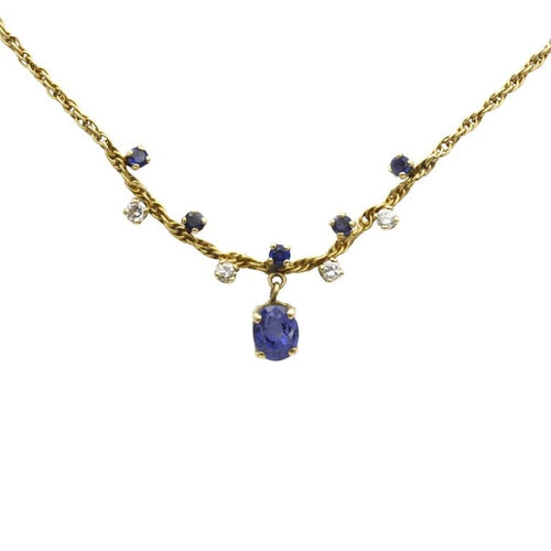 Collier Collier - Or, diamants & saphirs 58 Facettes 230278R