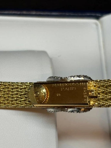Montre Vacheron Constantin - Montre dame en or jaune et diamants 58 Facettes