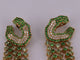 Boucles d'oreilles Boucles d'oreilles saphirs verts tsavorites diamants 58 Facettes 2983