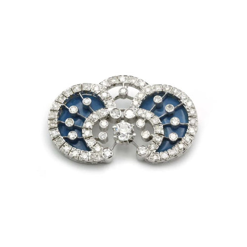 Broche Broche - Or, Diamants et Email 58 Facettes 230207R