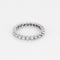 Bague 52 Alliance américaine en or blanc et diamants 58 Facettes CAN1473