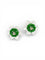 Boucles d'oreilles Boucles d’oreilles fleurs en or jaune, cristal de roche, jade et diamant 58 Facettes
