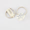 Boucles d'oreilles Créoles en Or blanc &  diamants 58 Facettes